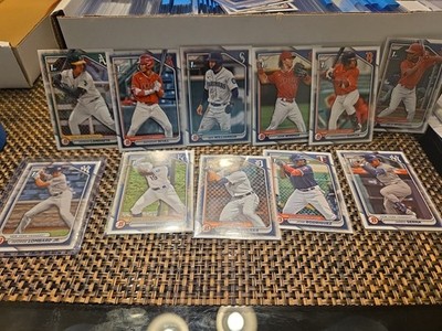 11 Card 2024 Bowman Prospect Paper 1st Bowmans See Pics For Players