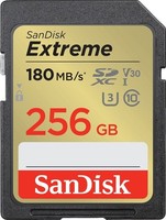 SanDisk Extreme 256 GB Sdxc Speicherkarte (2022) Bis 180Mb/S, Cl10, U3, V30