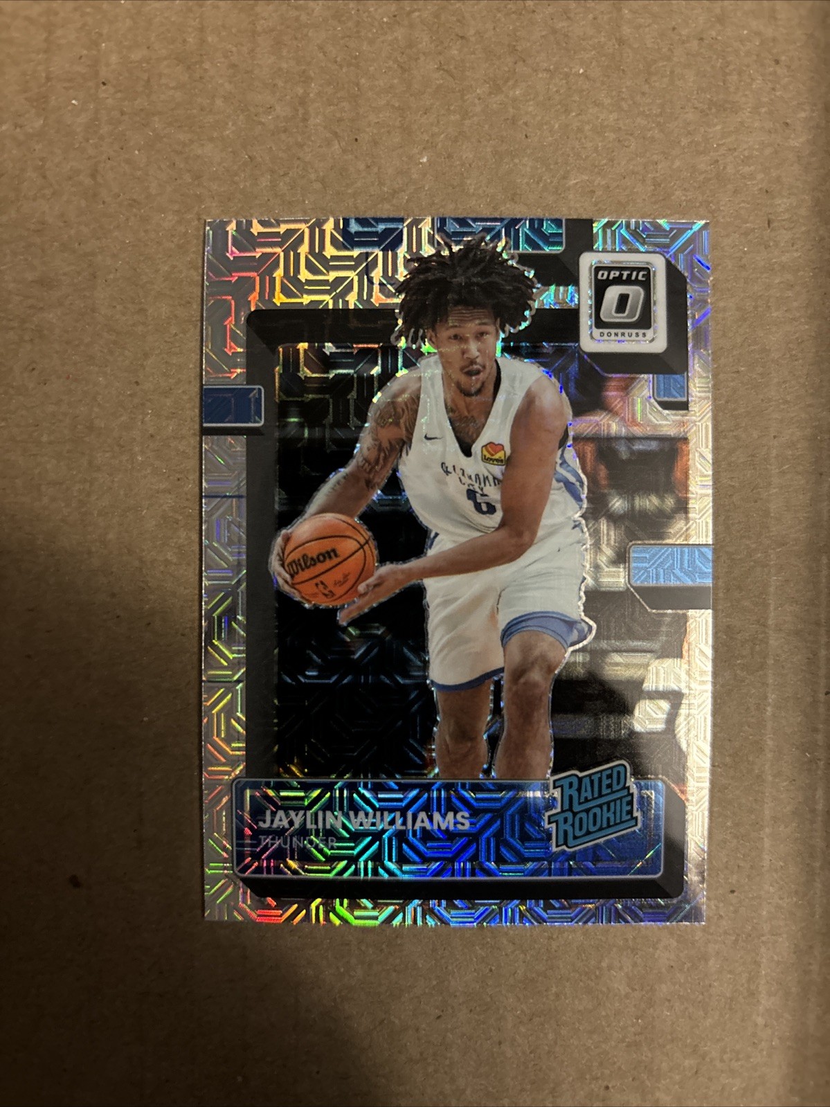 2022-23 Panini Donruss Optic Rated Rookie Jaylin Williams #246 Choice Thunder RC