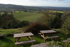 Photo A1 The beer garden at the Hanging Gate Langley/SJ9471 An excellen c2012