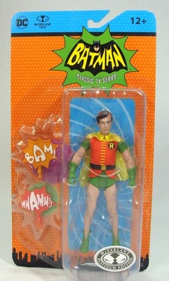 DC BATMAN CLASSIC TV SERIES MCFARLANE PLATINUM EDITION ROBIN UNMASKED MOSC