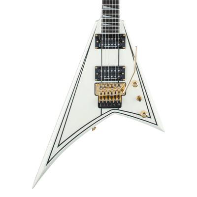 Used Jackson Pro Series Rhoads RR3 - Ivory with Black Pinstripes w/ Ebony FB