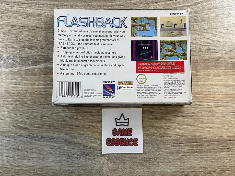 Flashback Super Nintendo SNES Complet PAL UKV Flash Back - Photo 2/4