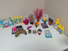 NEW lot of 25 Top Fin  Artificial Fish Aquarium Plants, Shark Treasure Aquasafe