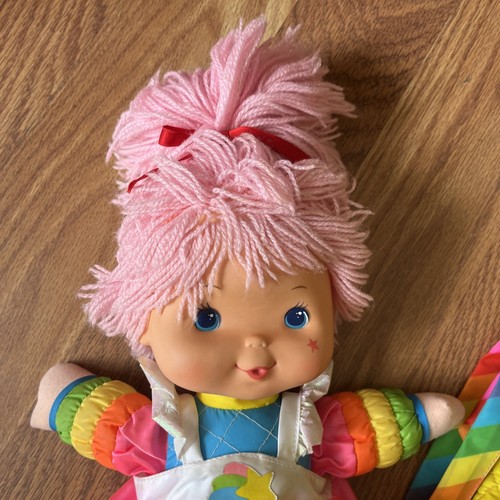 1983 Rainbow Brite Plush Stuffed Doll Tickled Pink Baby Mattel W/ Outfit - Picture 2 of 12