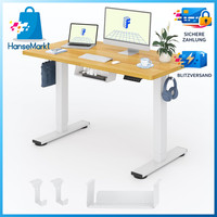 HöHenverstellbarer Schreibtisch Ergonomisch Mit Kabelmanagement 120X60Cm Ahorn