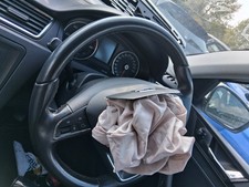 SEAT TOLEDO MK4 KG 2018 MULTIFUNCTION BLACK LEATHER STEERING WHEEL