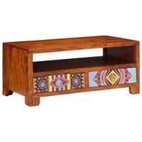 Couchtisch 90X50X40 Cm Massivholz Akazie Beistelltisch Wohnzimmertisch Vidaxl