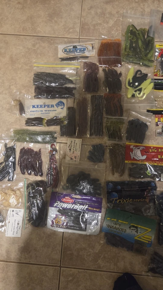 Lote de señuelos de pesca de lubina cebo de natación de plástico suave Bluegill Crappie Foto 2 de 4