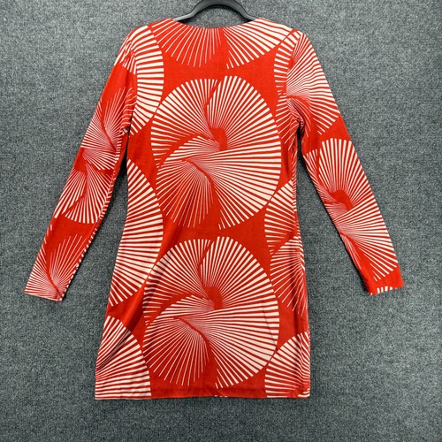 Diane Von Furstenberg Dress Womens 6 Silk Jersey Orange Mini Cocktail Classic - Picture 3 of 8