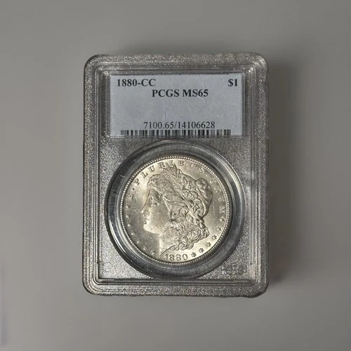 1880-CC Morgan Silver Dollar MS65 PCGS KEY DATE High Grade Coin!
