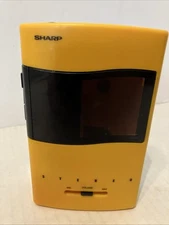 VTG Yellow Sharp AM/FM Stereo Cassette player -Parts And Repair Only Read