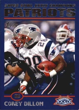 B5633- 2005 Patriots Topps Super Bowl Champions -You Pick- 15+ FREE US SHIP