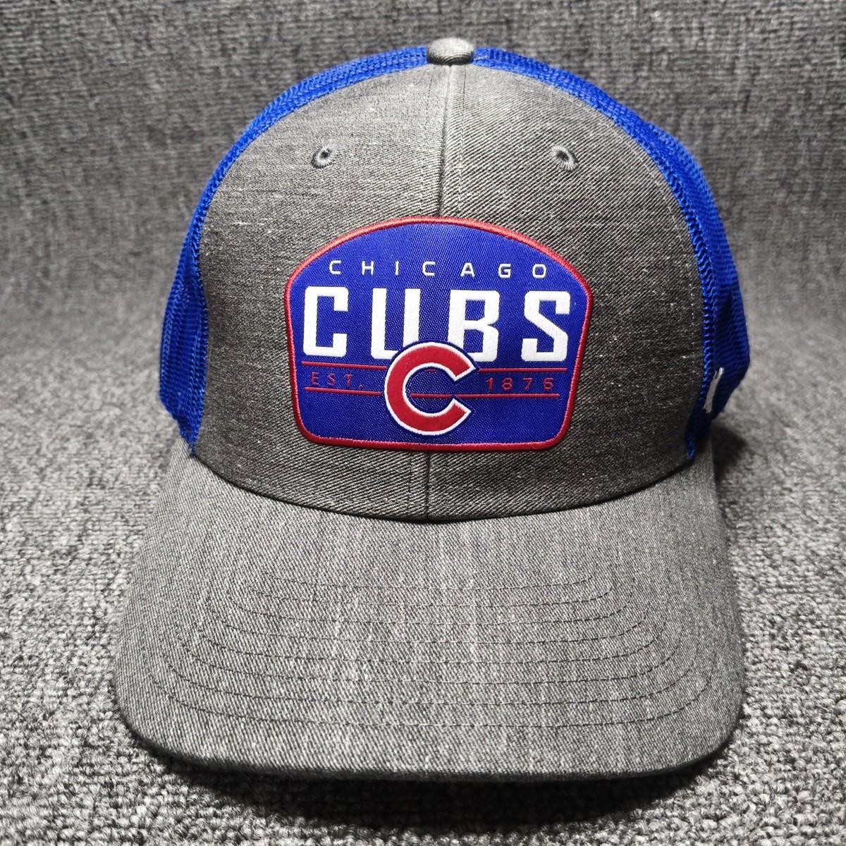 '47 Brand Chicago Cubs MLB Trucker Cap Gray Blue Snapback Curved Brim