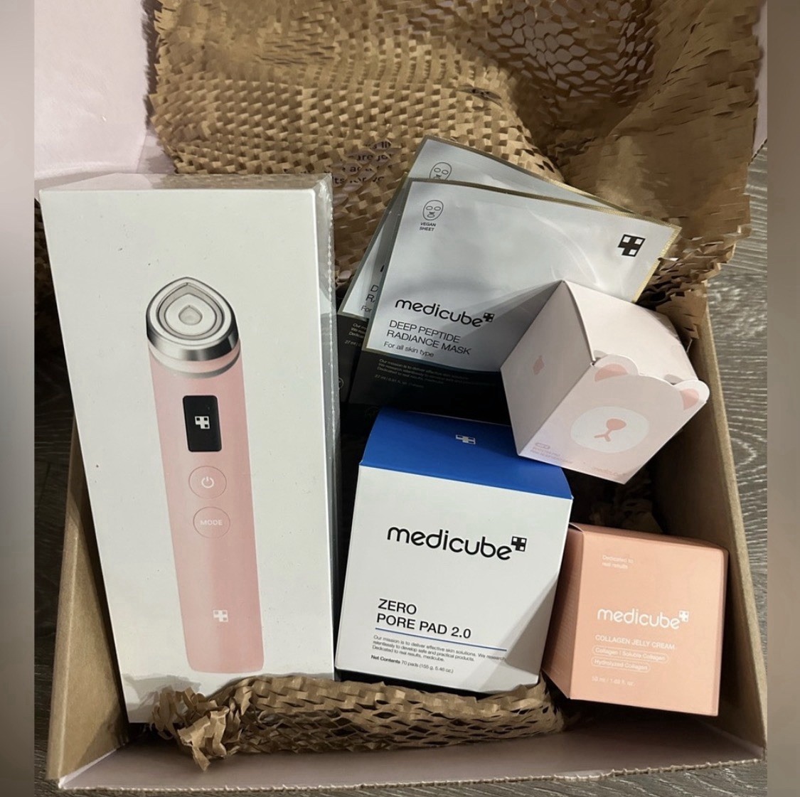 Medicube PINK BEAR AGE-R Booster Pro Edition Skincare Bundle