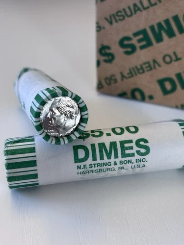 2025 D Roosevelt Dimes Uncirculated Bank Roll