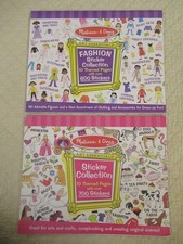 Melissa  Doug Sticker Collection 2-Sticker Pads  Partly Used; Please Read 