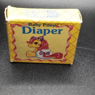 Vintage 1980's My Little Pony Newborn Diaper With Box