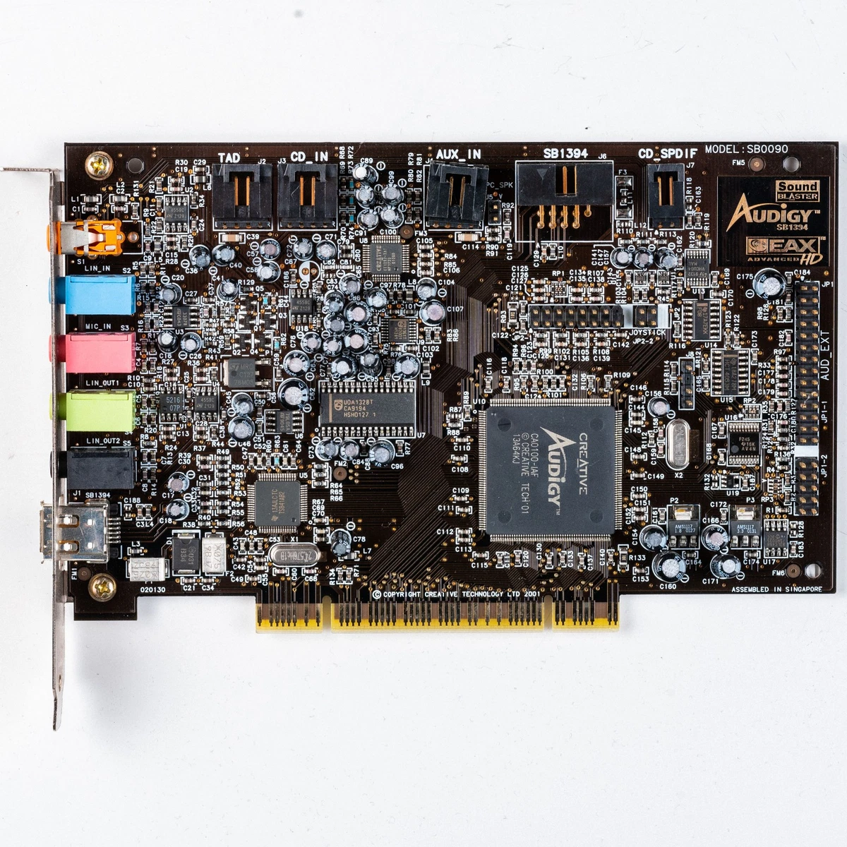 Carte Son PCIe Creative Sound Blaster Audigy FX 5.1 24 bits 192 kHz 106 dB - Accessoires informatique