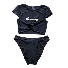 Tommy Hilfiger Women's Tank Top  bikini Bottom swim suit Medium Navy