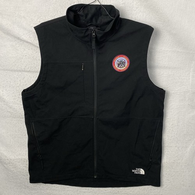 #ad #ad The North Face Men#x27;s Black Full Zip Softshell Vest Prairie Island Indian Size XL $23.77