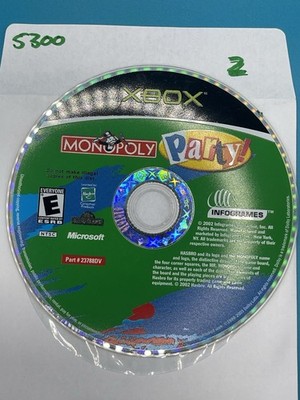 Monopoly Party - XBOX- DISC ONLY - NO TRACKING #5300