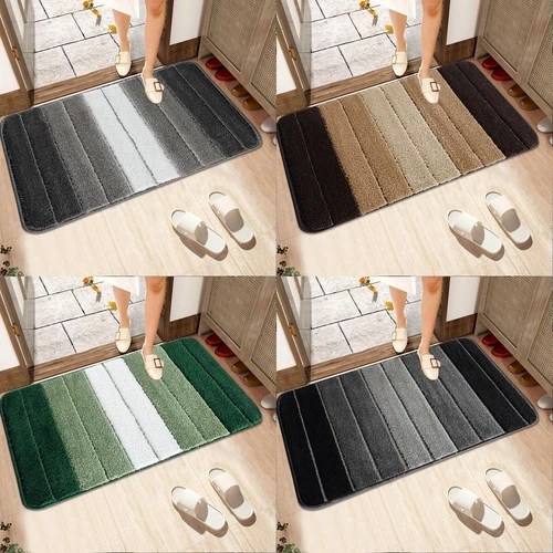 Extra Large Bath Mat Bathroom Rug Water Absorbent Washable Toilet Pedestal Mats