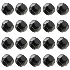 20x Radmuttern M12x1,5 länge 16mm Offen SW19 Kegel Muttern ohne Bund Schwarz