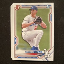 2021 Bowman Draft Maddux Bruns 1st Bowman Paper Lot Of 25