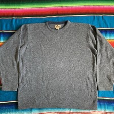 Woolrich Mens Wool Sweater Gray/blue Size XL