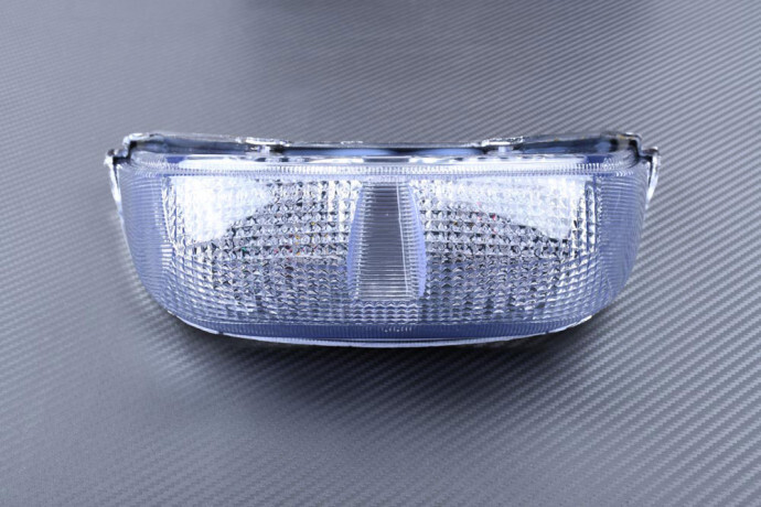 Feu stop LED Plug&PLAY pour Yamaha YZF R6 RJ03 blanc clair avec clignotants 1999-2000
