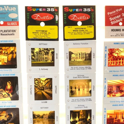 Vintage Pana-Vue Travel Slides Set of 6 Plymouth Houmas House White Castle - Picture 5 of 10