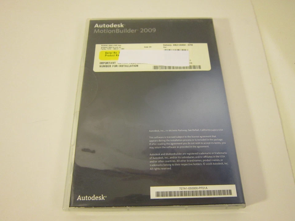NEW Autodesk Motion Builder W/SERIAL NO. 2009 Student Version (PC DVD, 2009)#BR - Image 3 of 3