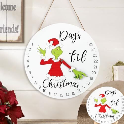 Christmas Decorations Welcome Sign | 2024 Christmas Countdown Advent Calendar - Picture 1 of 6