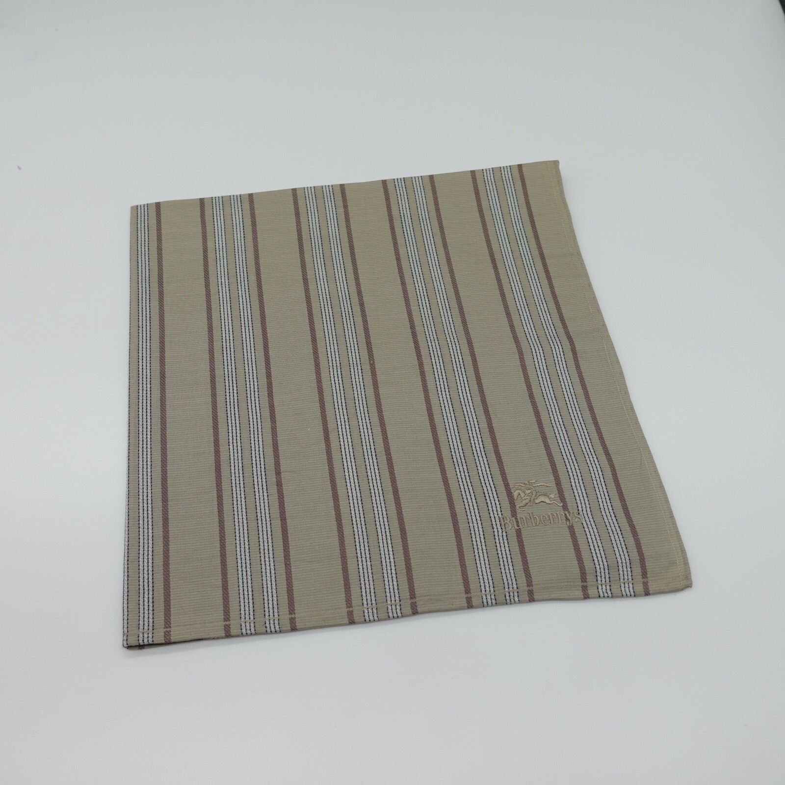 Burberry Light Brown Vertical Pattern Handkerchie… - image 9