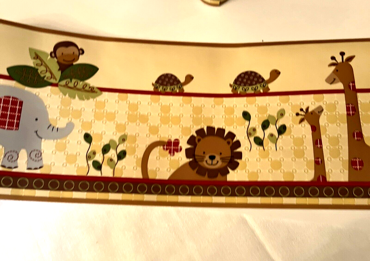 アート Lambs & Ivy Wallpaper Border 2 Rolls Style 45026 Coco Tails | eBay