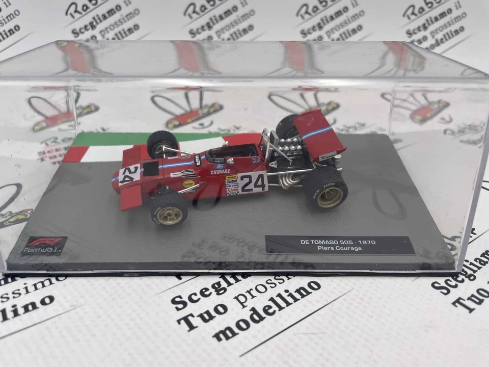 DIE CAST " DE TOMASO 505 - 1970 PIERS COURAGE " FORMULA 1 COLLECTION 1/43 - Immagine 2 di 2
