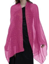 Starry Night Shawls and Wraps for Evening Dresses/Weddings F. Rose/Gold Stars