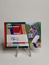 YEFRI CARRASCO 2022 Elite Extra Edition DPL Material Auto Relic Green /5 SSP