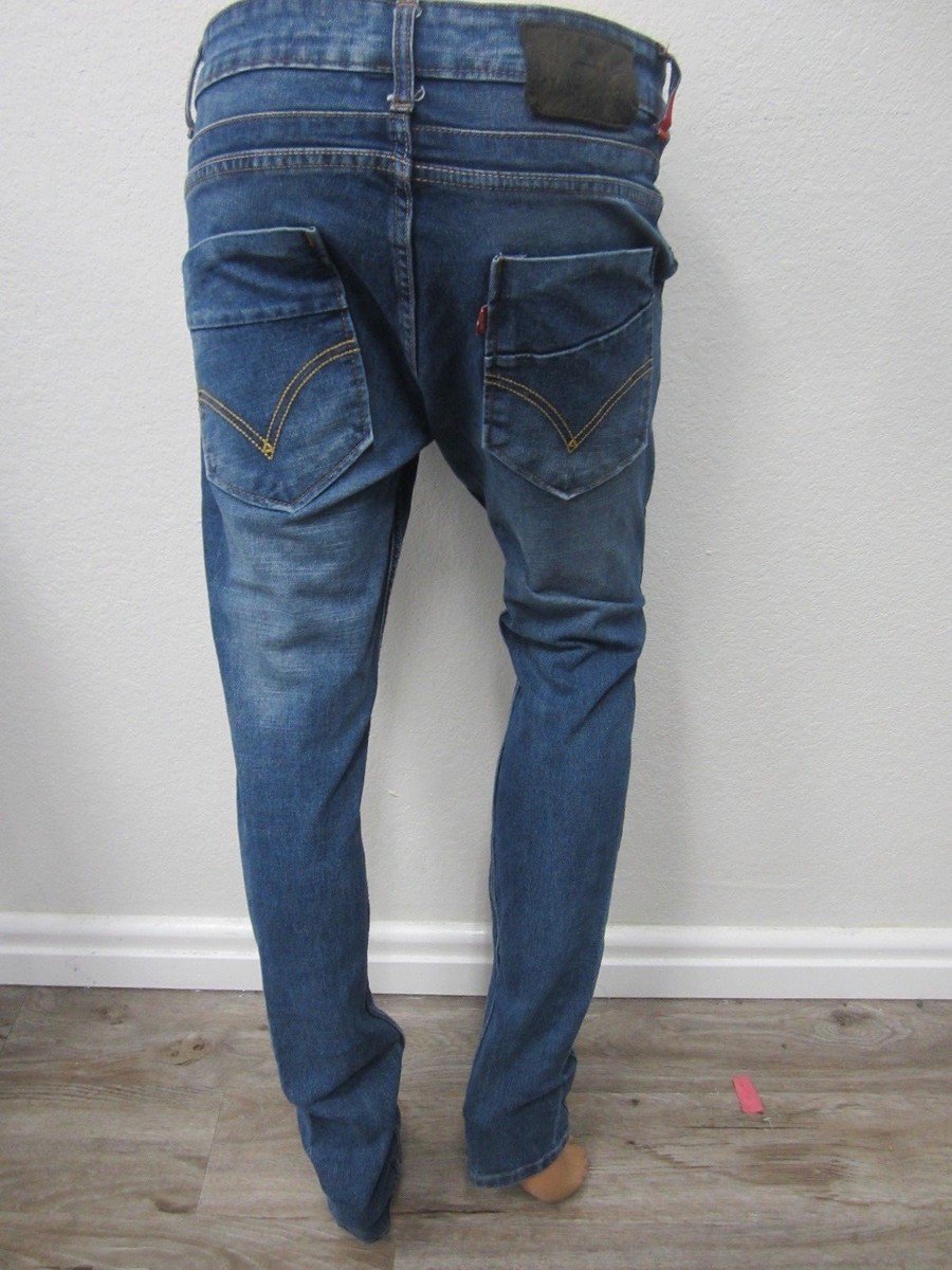 VERY NICE LEVI'S Women's REDLOOP Med Blue Skinny Cotton Denim