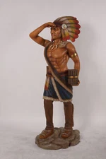 Tobacco Indian Cigar Store Life Size Resin Statue Western Theme Prop Display