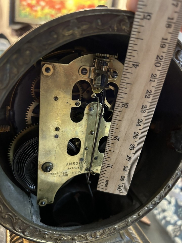 Antique Clock Parts- Suspension Spring For Ansonia Castiron Mantle ...