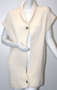 white cream cardigan