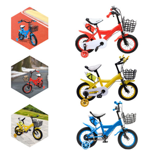 12 inch Kids Bike 3 - Color Bicycle Boys Kid Children Bikes with Stabilisers