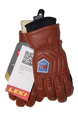 Leki Marbec 3D Leather Ski Gloves Men's - Size 7 - Maroon - NEW | eBay