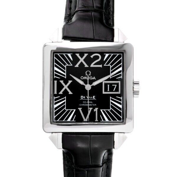OMEGA De Ville Men's Black Watch 7813.50.31 for sale online eBay