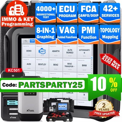 XTOOL X100MAX Profi KFZ OBD2 Diagnosegerät Scanner IMMO Keey ECU Programmier FCA