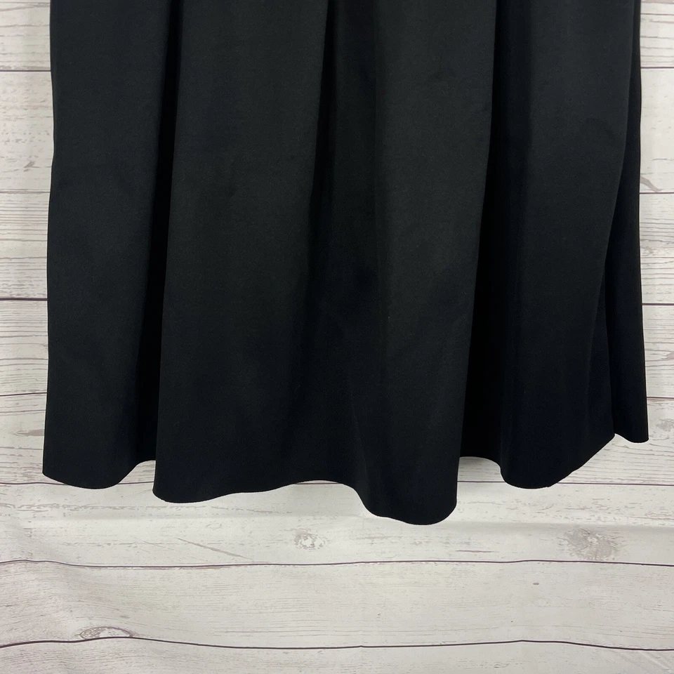 Falda plisada Dantelle Ponte para mujer talla mediana negra línea A cremallera lateral Foto 3 de 4