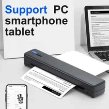 Portable Thermal Printer] Wireless Portable A4 Inkless Thermal Printer