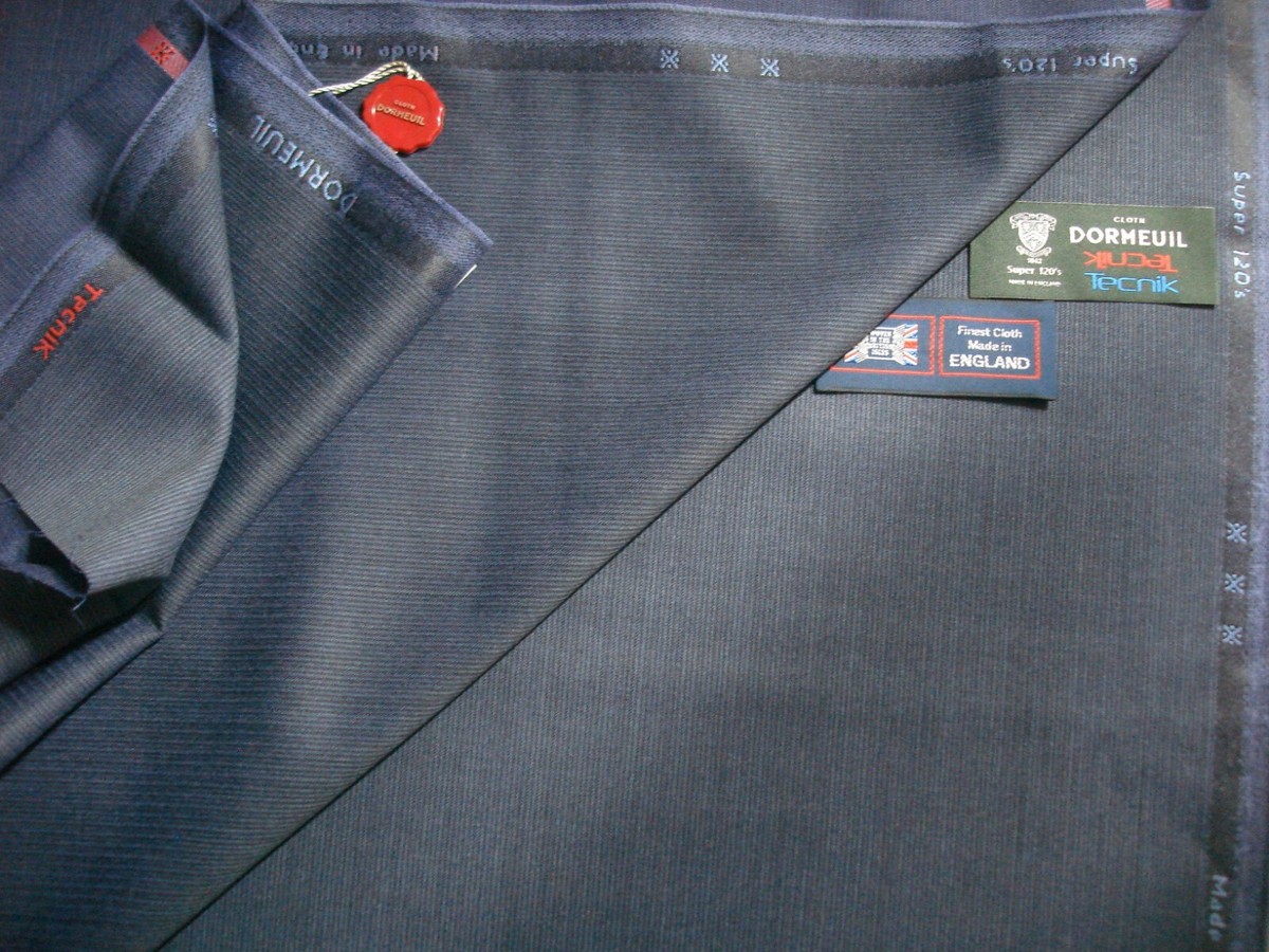 DORMEUIL SUPER120's WOOL SUITING FABRIC 
